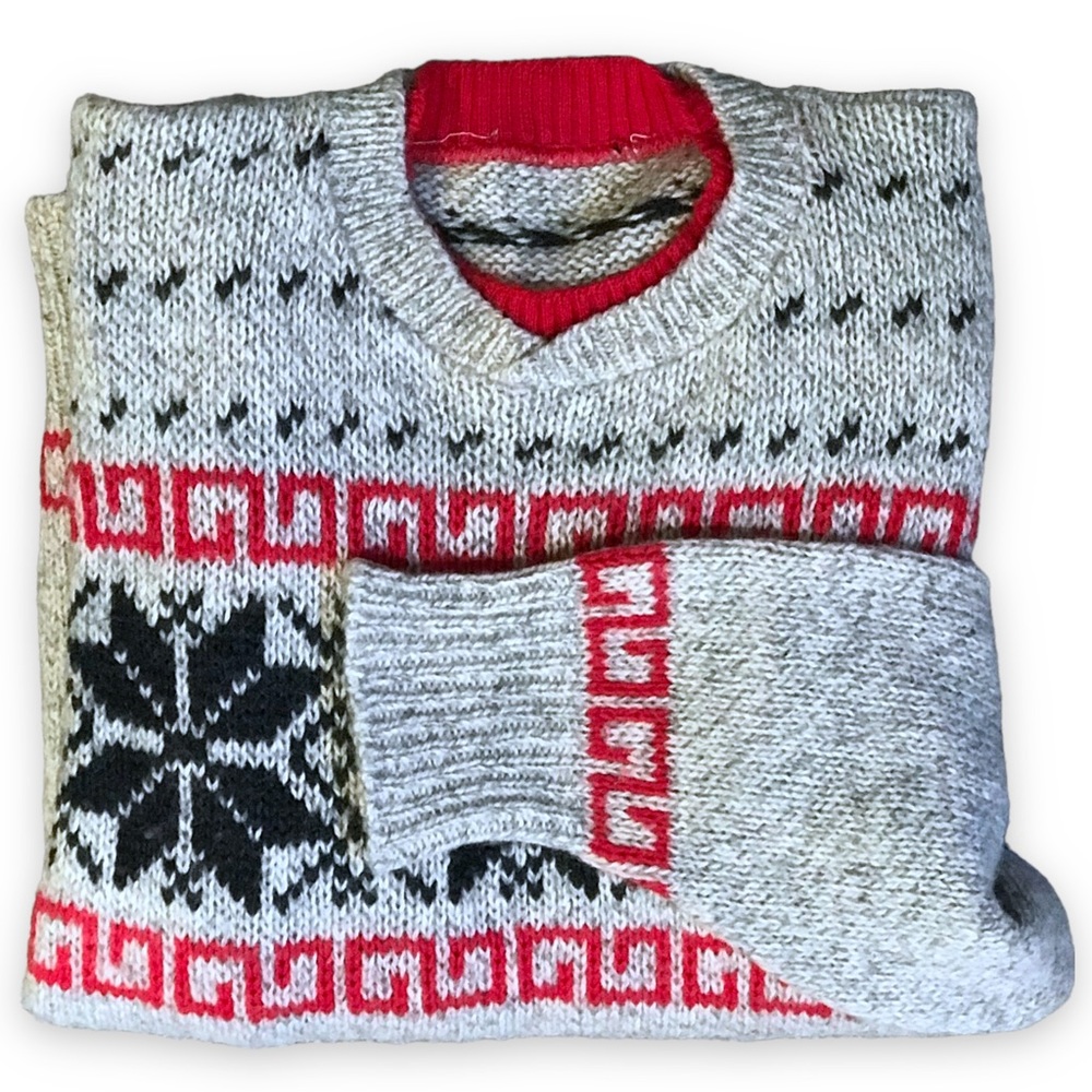 US Vintage Union Made Nordic Style Sweater - 44”